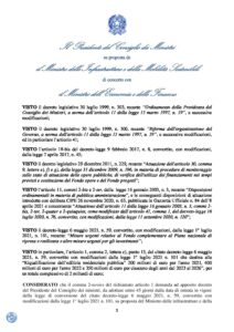 Dpcm 15 settembre 2021