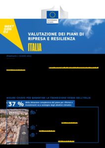 Valutazione dei piani di ripresa e resilienza italia